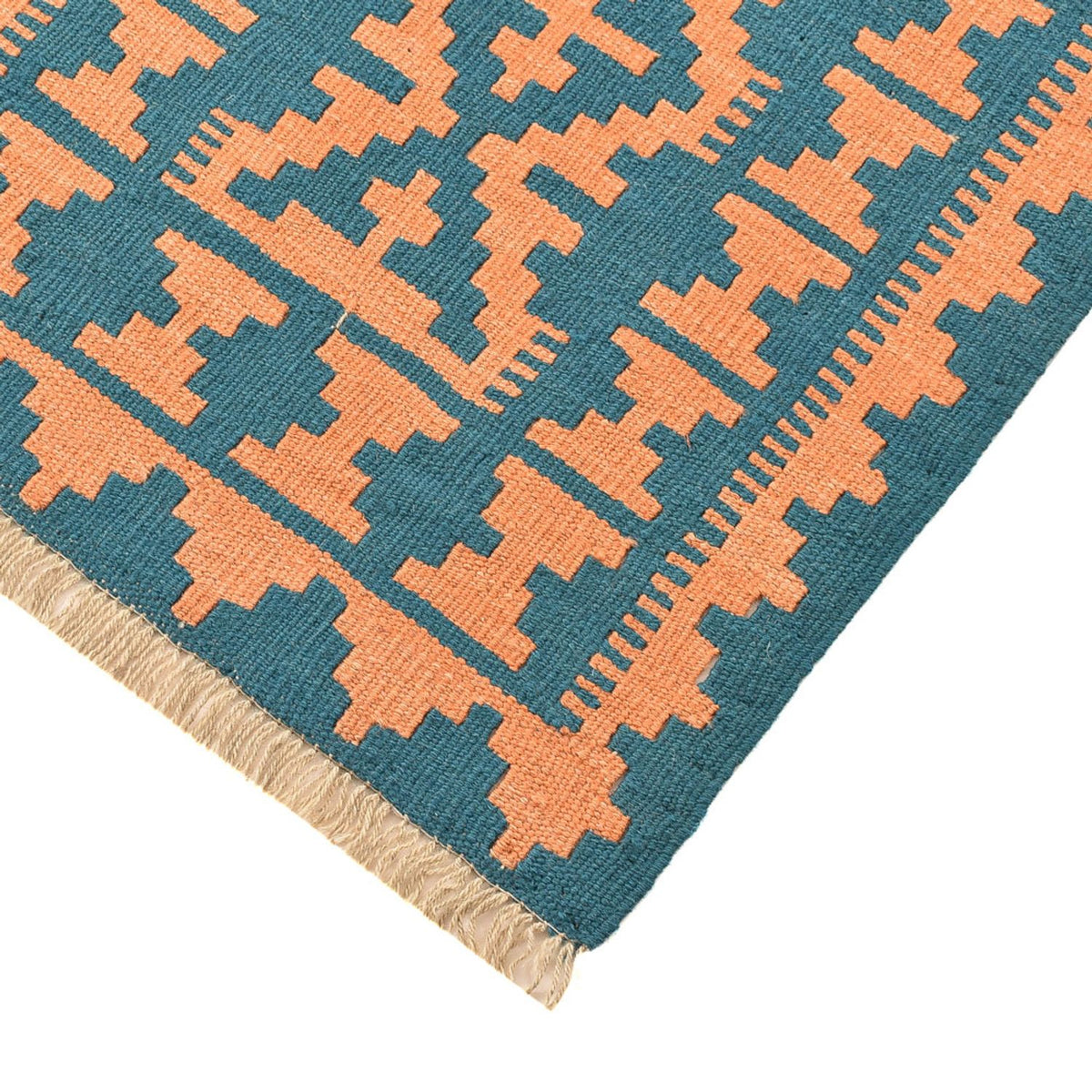 Runner Kelim Carpet - orientalisk matta - 194 x 62 cm - flerfärgad