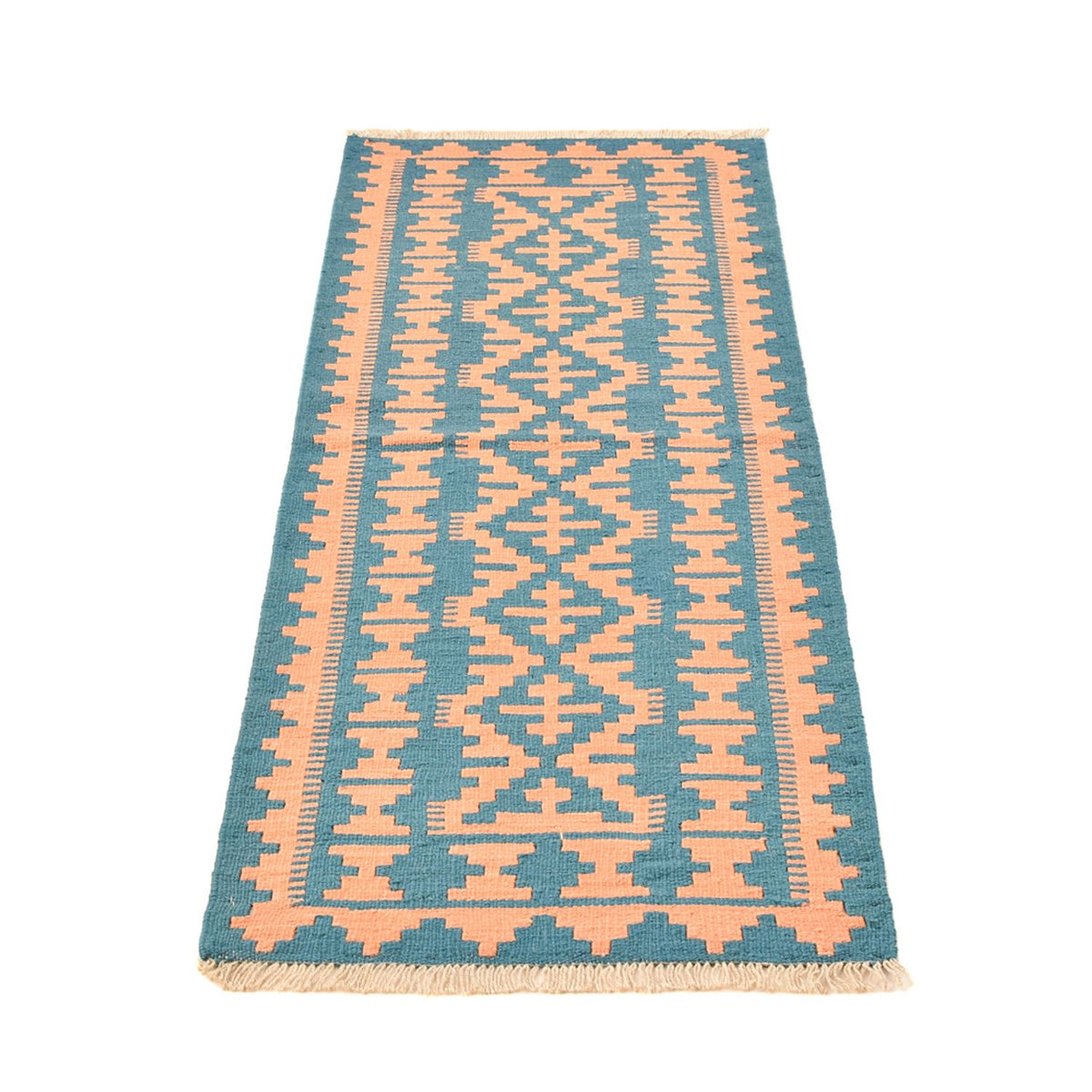 Runner Kelim Carpet - orientalisk matta - 194 x 62 cm - flerfärgad