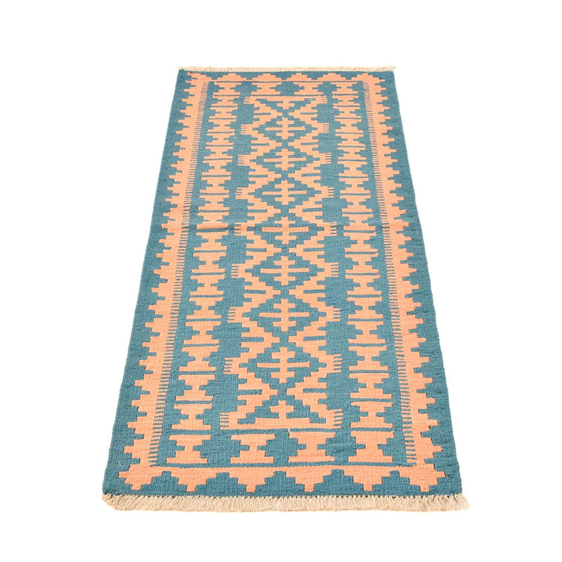 Runner Kelim Carpet - orientalisk matta - 194 x 62 cm - flerfärgad