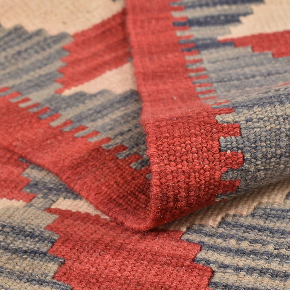 Kelim Carpet - orientalisk matta - 246 x 174 cm - flerfärgad