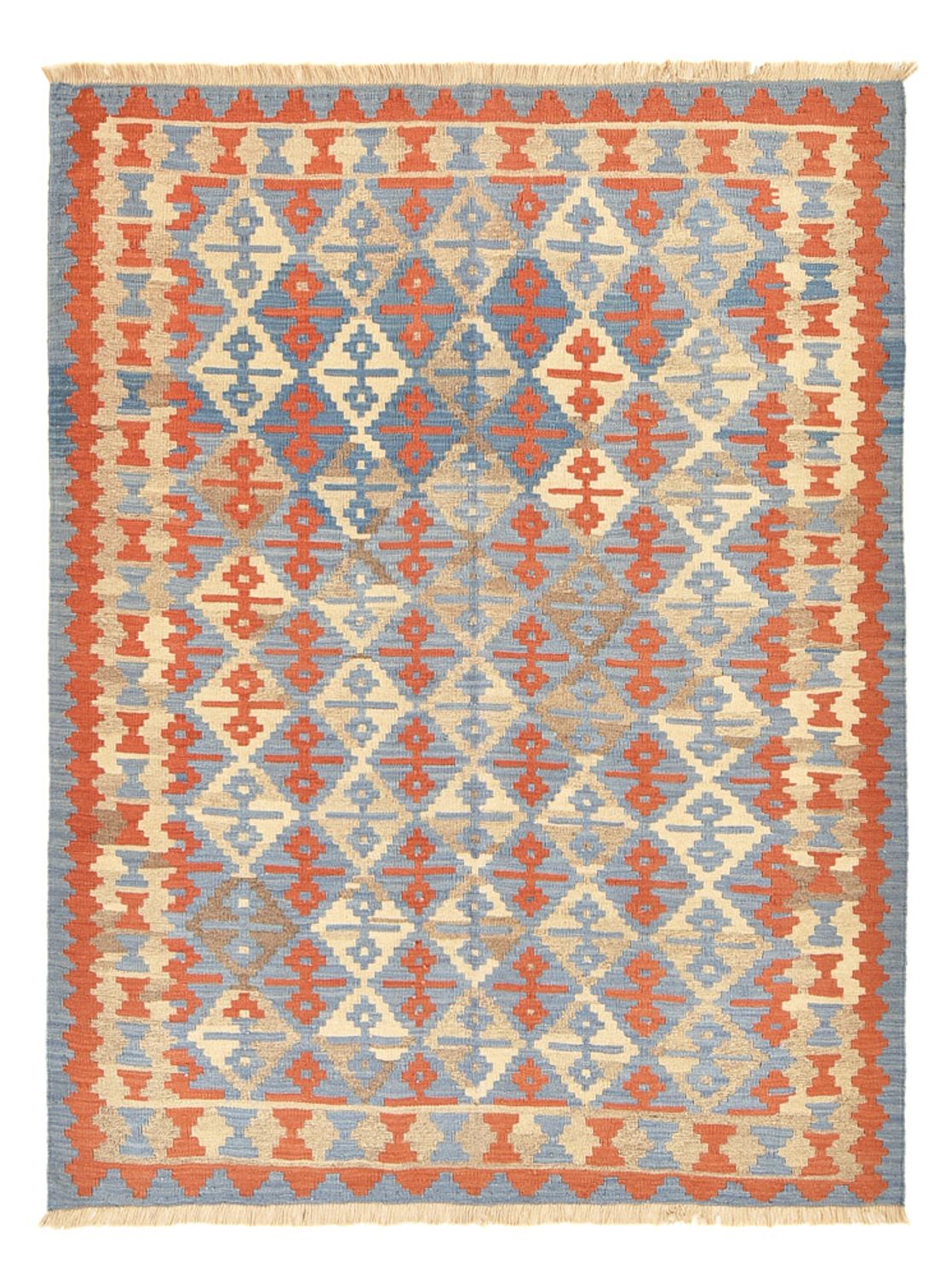 Kelim Carpet - orientalisk matta - 243 x 181 cm - flerfärgad