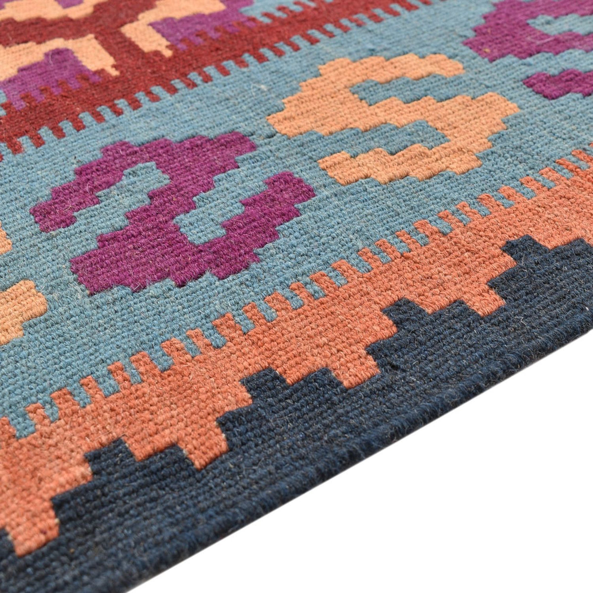 Kelim Carpet - orientalisk matta - 244 x 166 cm - flerfärgad