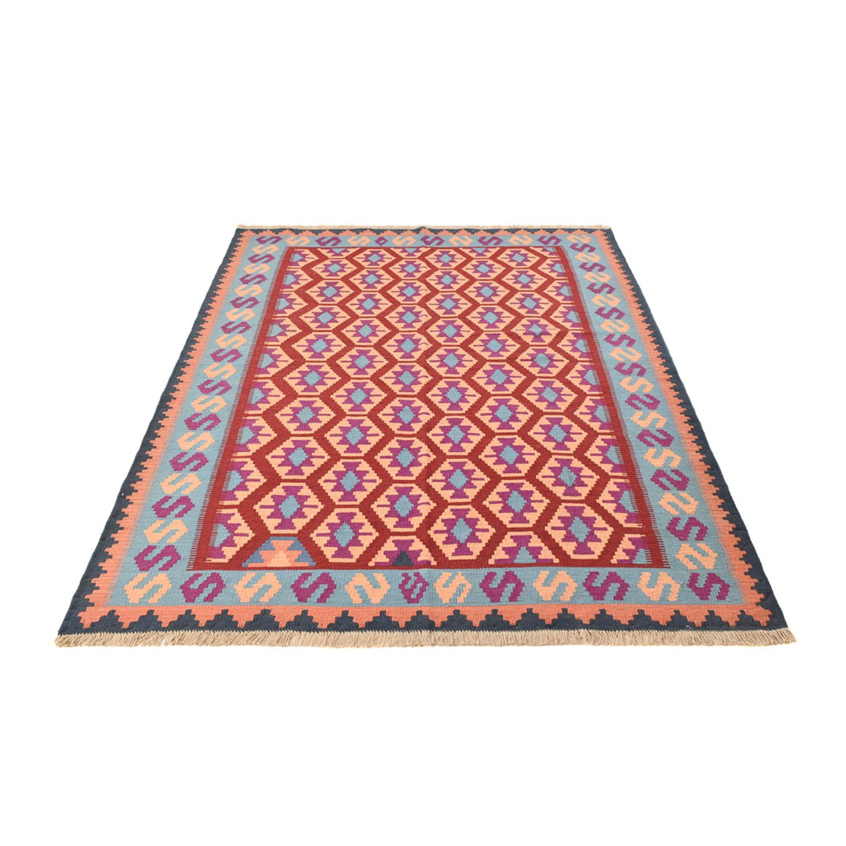 Kelim Carpet - orientalisk matta - 244 x 166 cm - flerfärgad