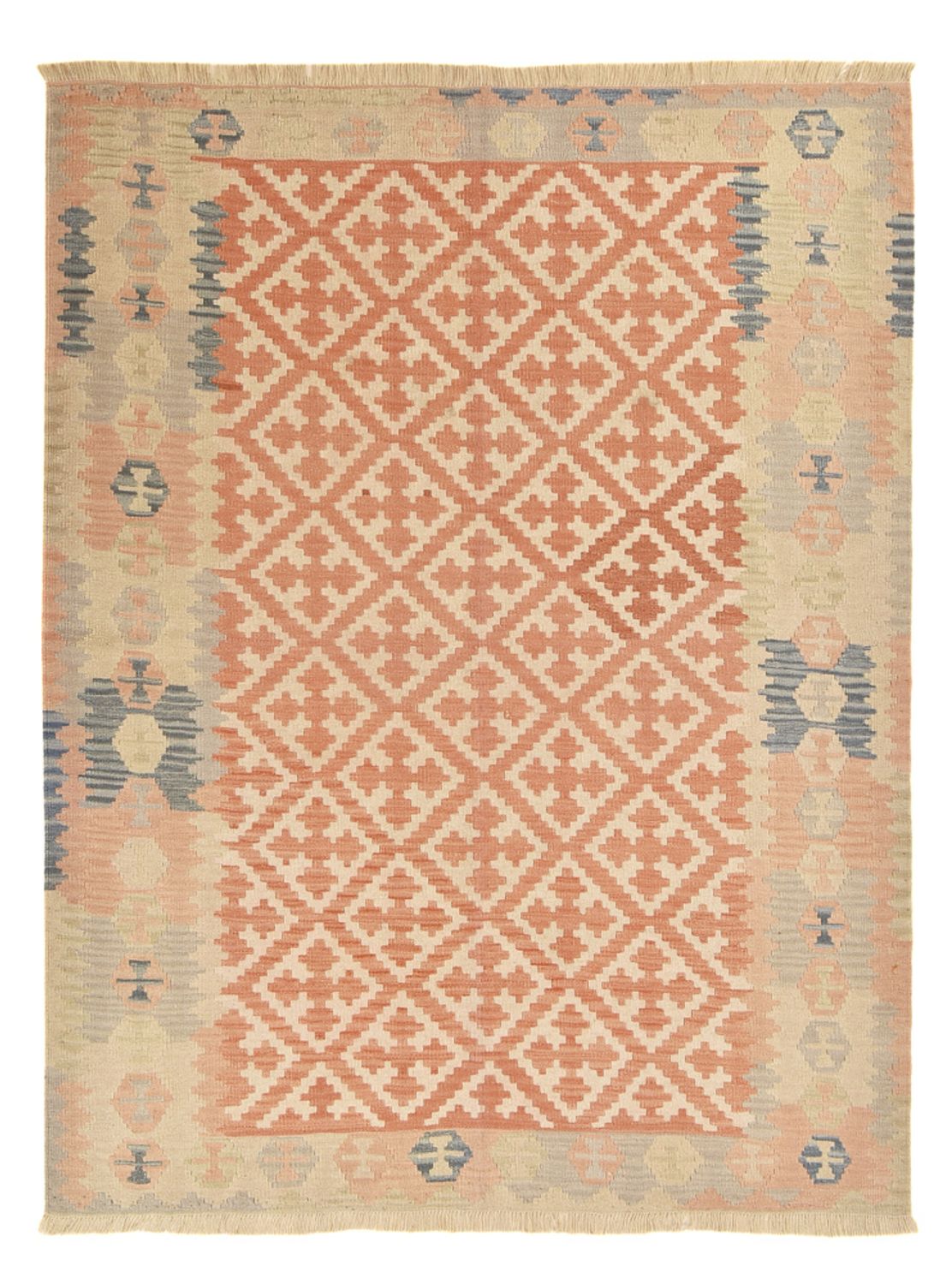 Kelim Carpet - orientalisk matta - 233 x 175 cm - flerfärgad