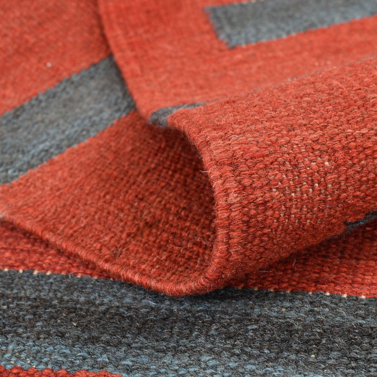 Kelim matta - trendig - 162 x 108 cm - flerfärgad