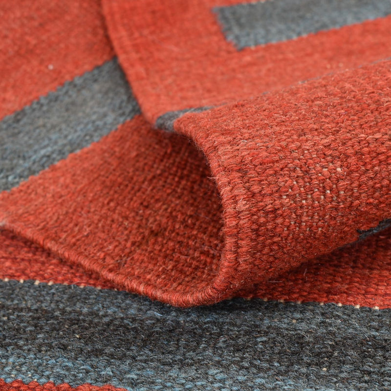 Kelim matta - trendig - 162 x 108 cm - flerfärgad