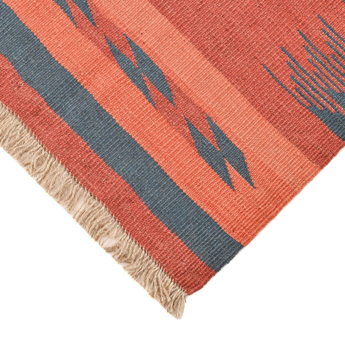 Kelim matta - trendig - 89 x 73 cm - flerfärgad