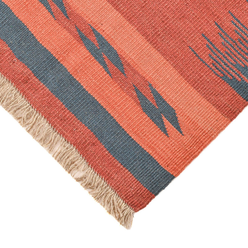 Kelim matta - trendig - 89 x 73 cm - flerfärgad