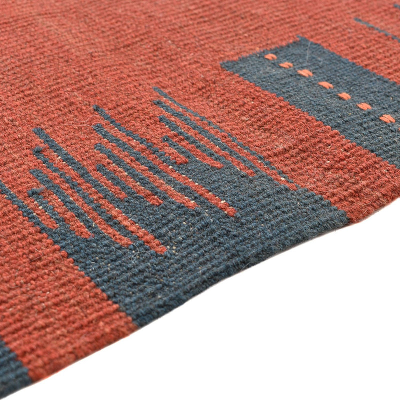 Kelim matta - trendig - 89 x 73 cm - flerfärgad