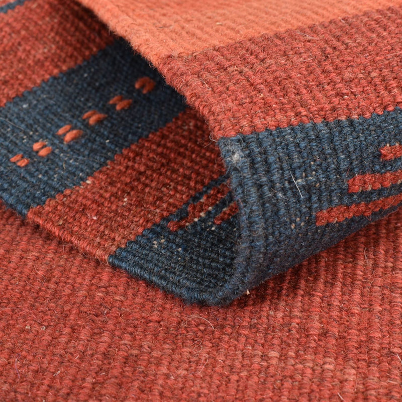 Kelim matta - trendig - 89 x 73 cm - flerfärgad