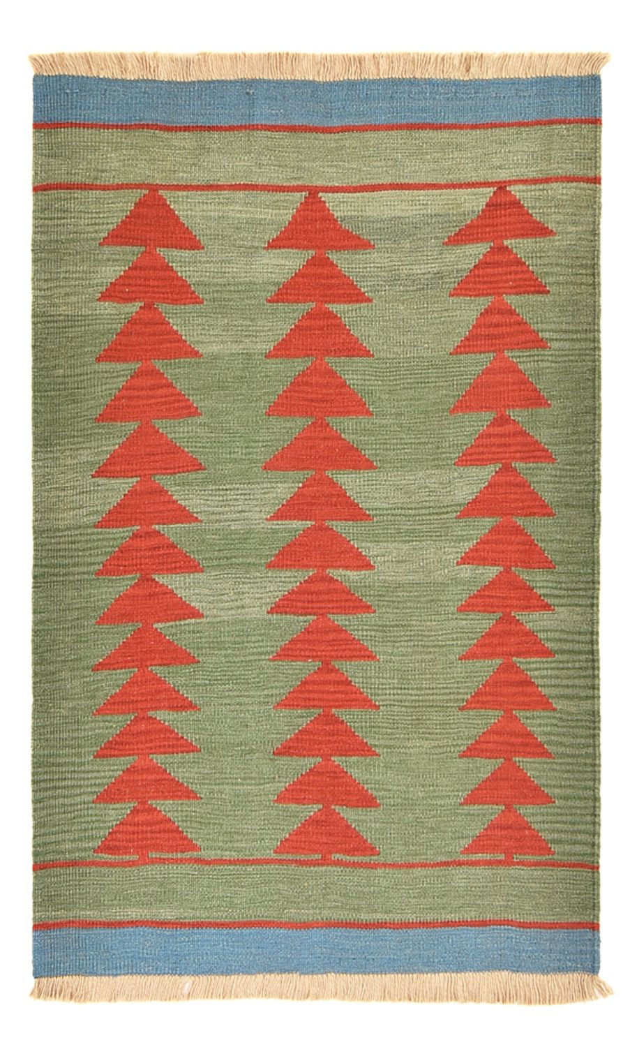 Kelim matta - trendig - 150 x 98 cm - flerfärgad