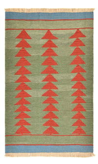 Kelim matta - trendig - 150 x 98 cm - flerfärgad