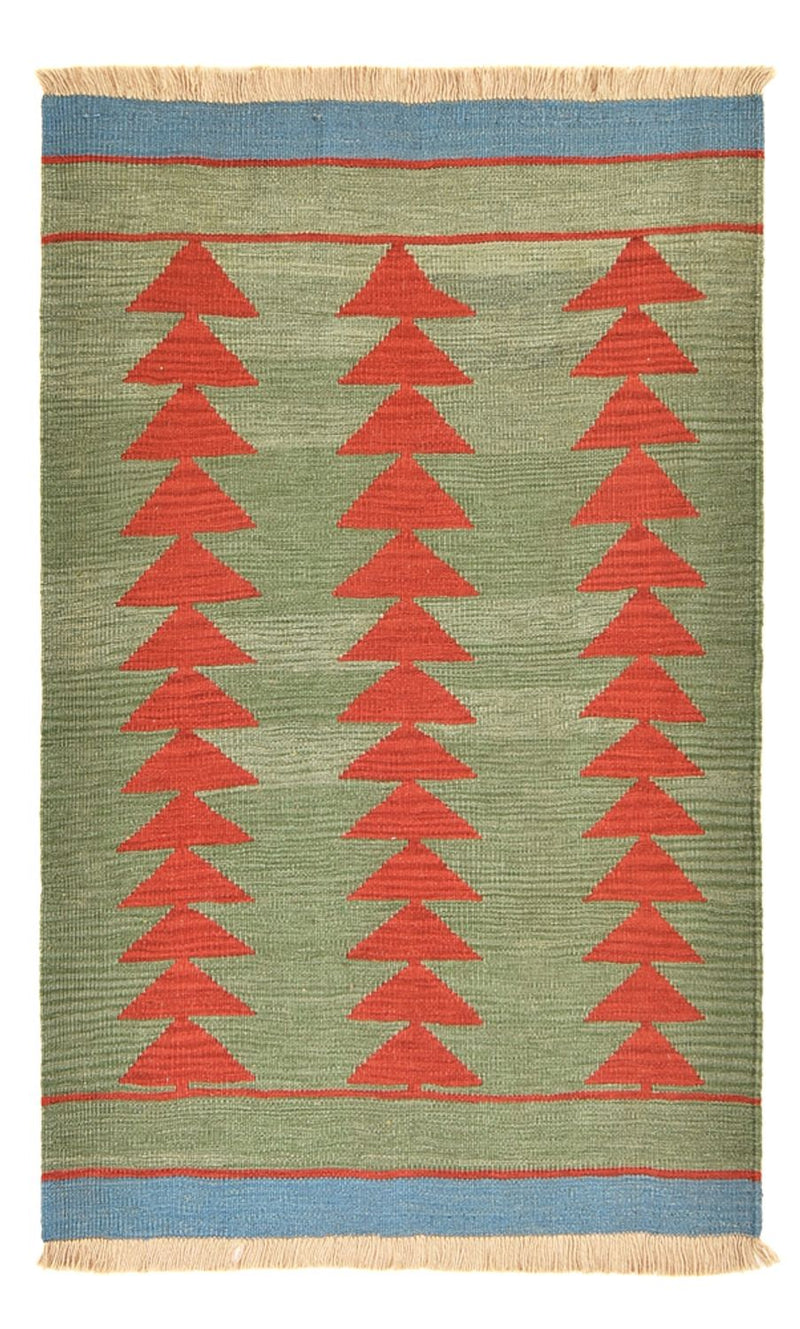 Kelim matta - trendig - 150 x 98 cm - flerfärgad