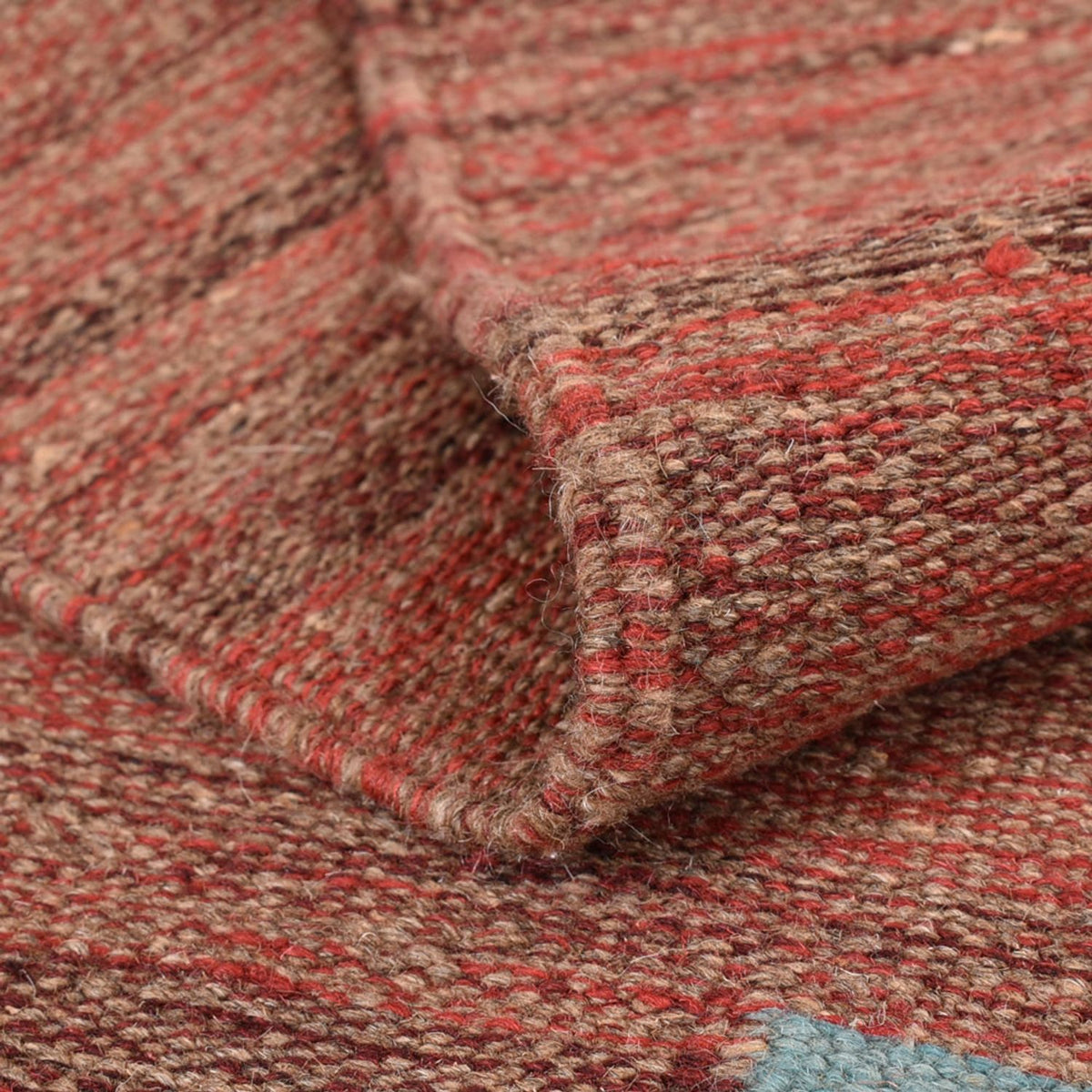 Kelim matta - trendig - 158 x 116 cm - flerfärgad