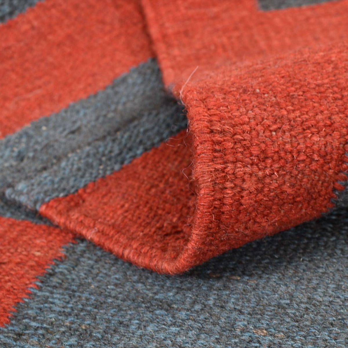 Kelim matta - trendig - 144 x 107 cm - flerfärgad