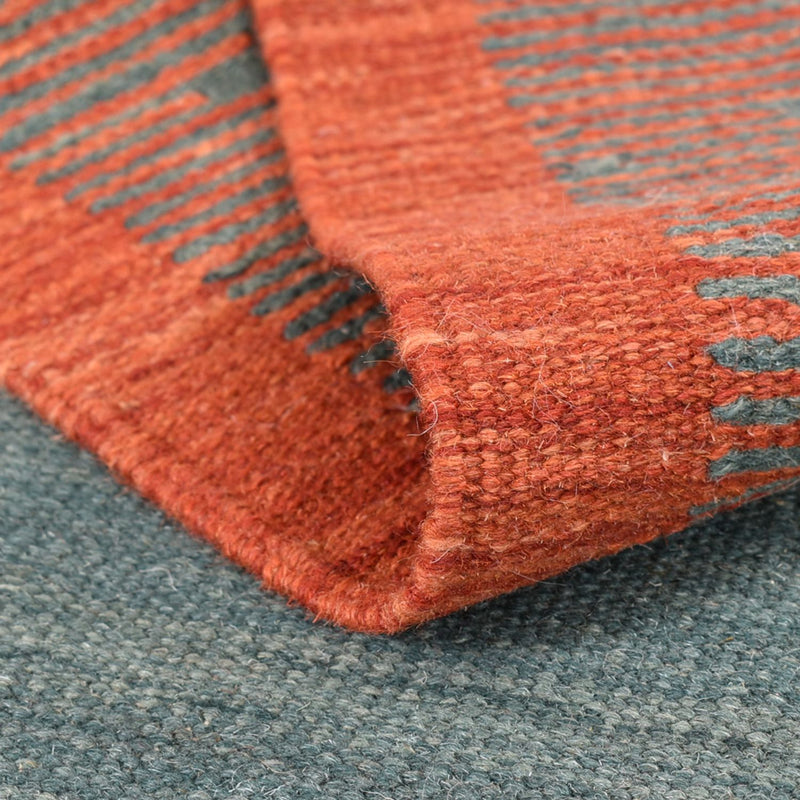 Kelim matta - trendig - 148 x 106 cm - flerfärgad