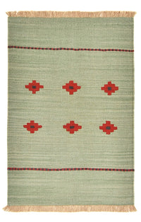 Kelim matta - trendig - 119 x 80 cm - flerfärgad