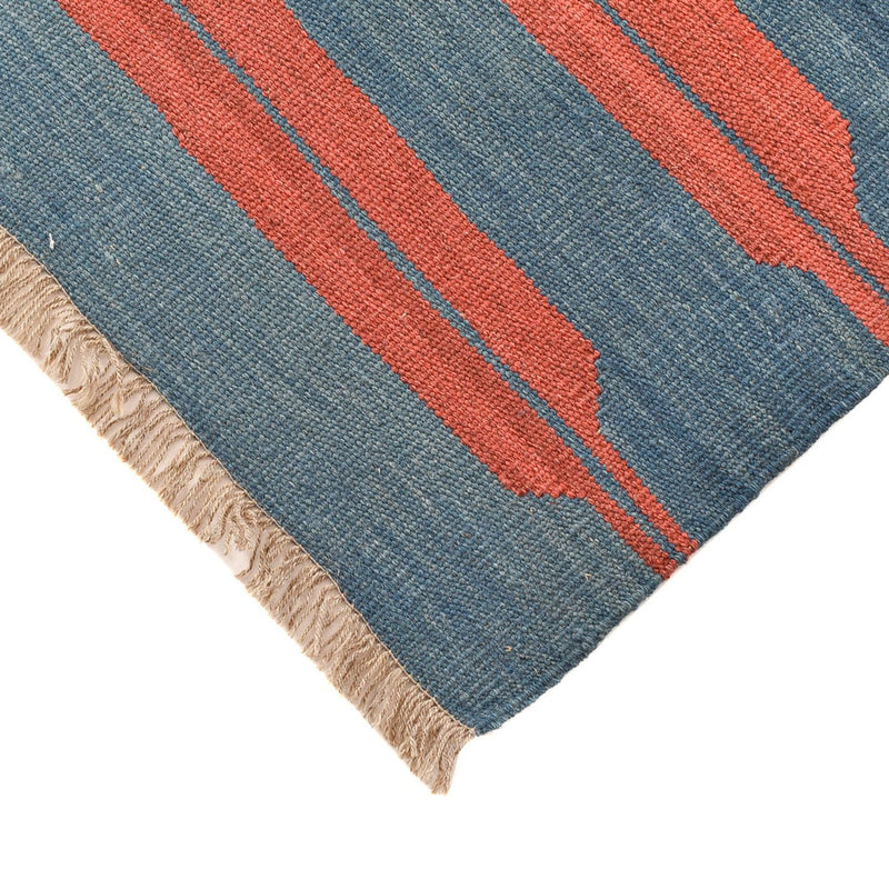 Kelim matta - trendig - 204 x 159 cm - flerfärgad