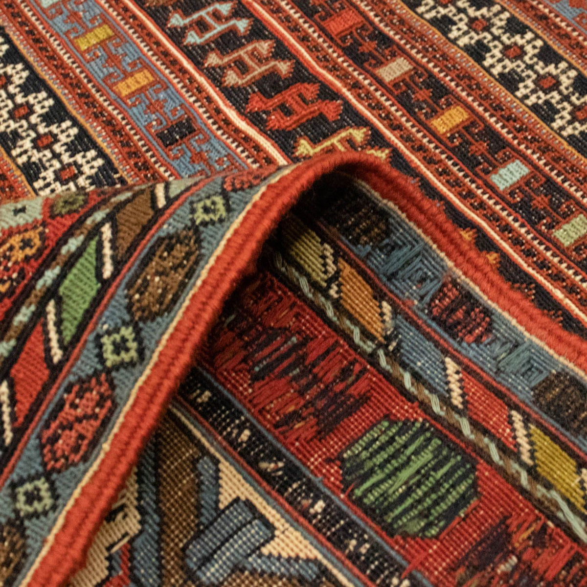 Persisk matta - Nomadic - 278 x 194 cm - flerfärgad