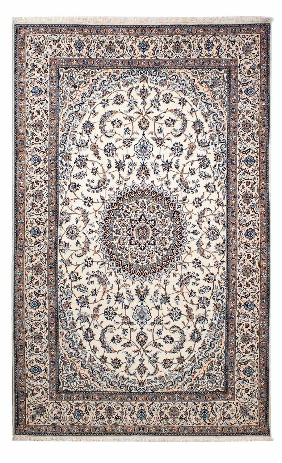 Persisk matta - Nain - Premium - 252 x 157 cm - beige