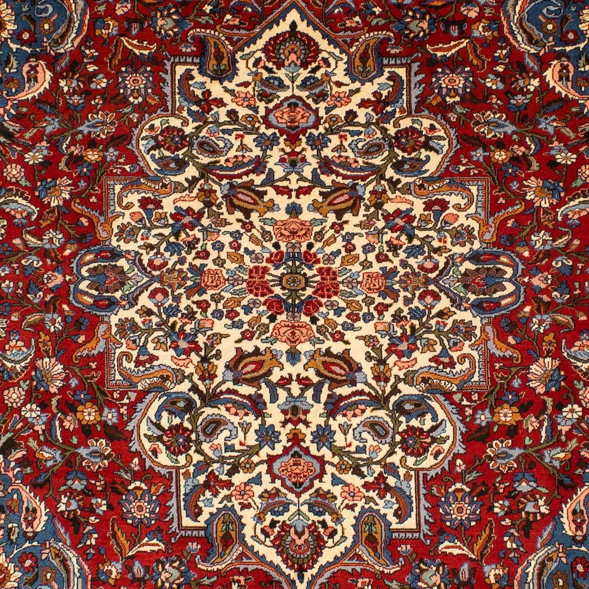 Persisk matta - Nomadic - 297 x 200 cm - mörkröd