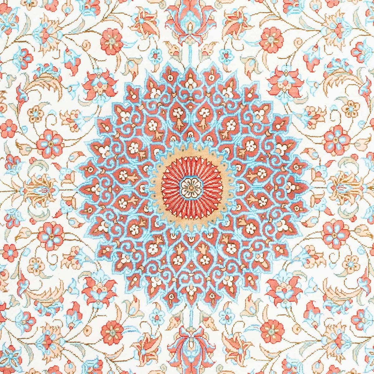 Persisk matta - Ghom oval  - 120 x 76 cm - beige