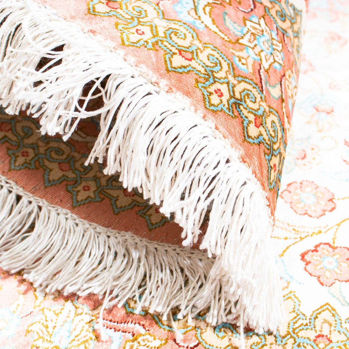 Persisk matta - Ghom oval  - 120 x 76 cm - beige