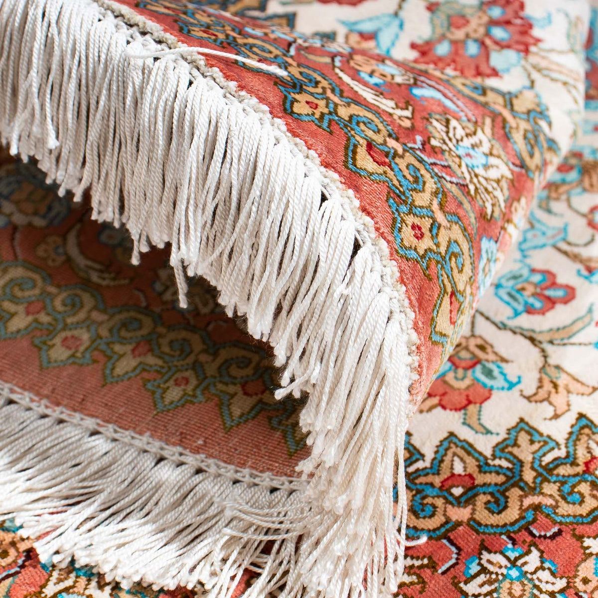 Persisk matta - Ghom oval  - 120 x 76 cm - beige