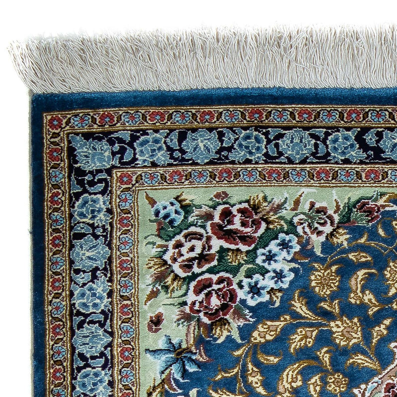 Persisk matta - Ghom - 85 x 59 cm - blå