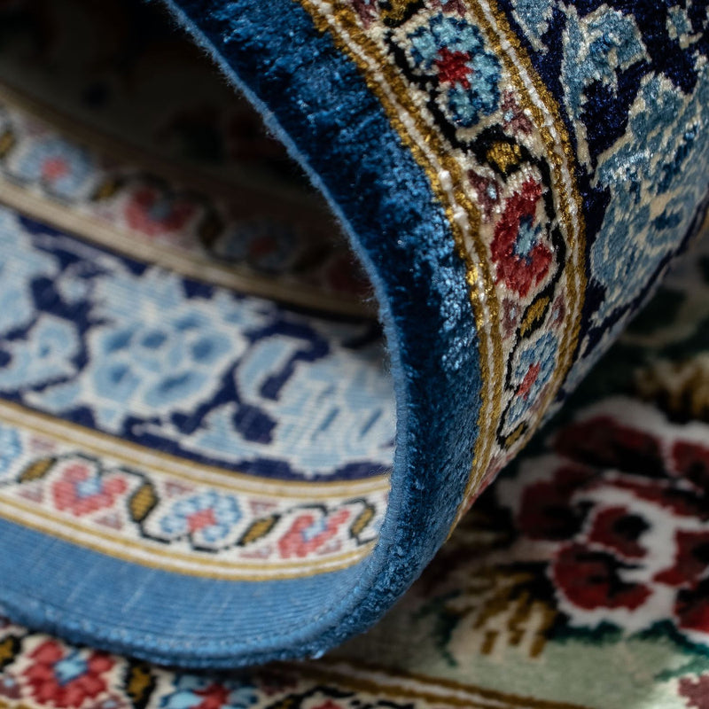 Persisk matta - Ghom - 85 x 59 cm - blå