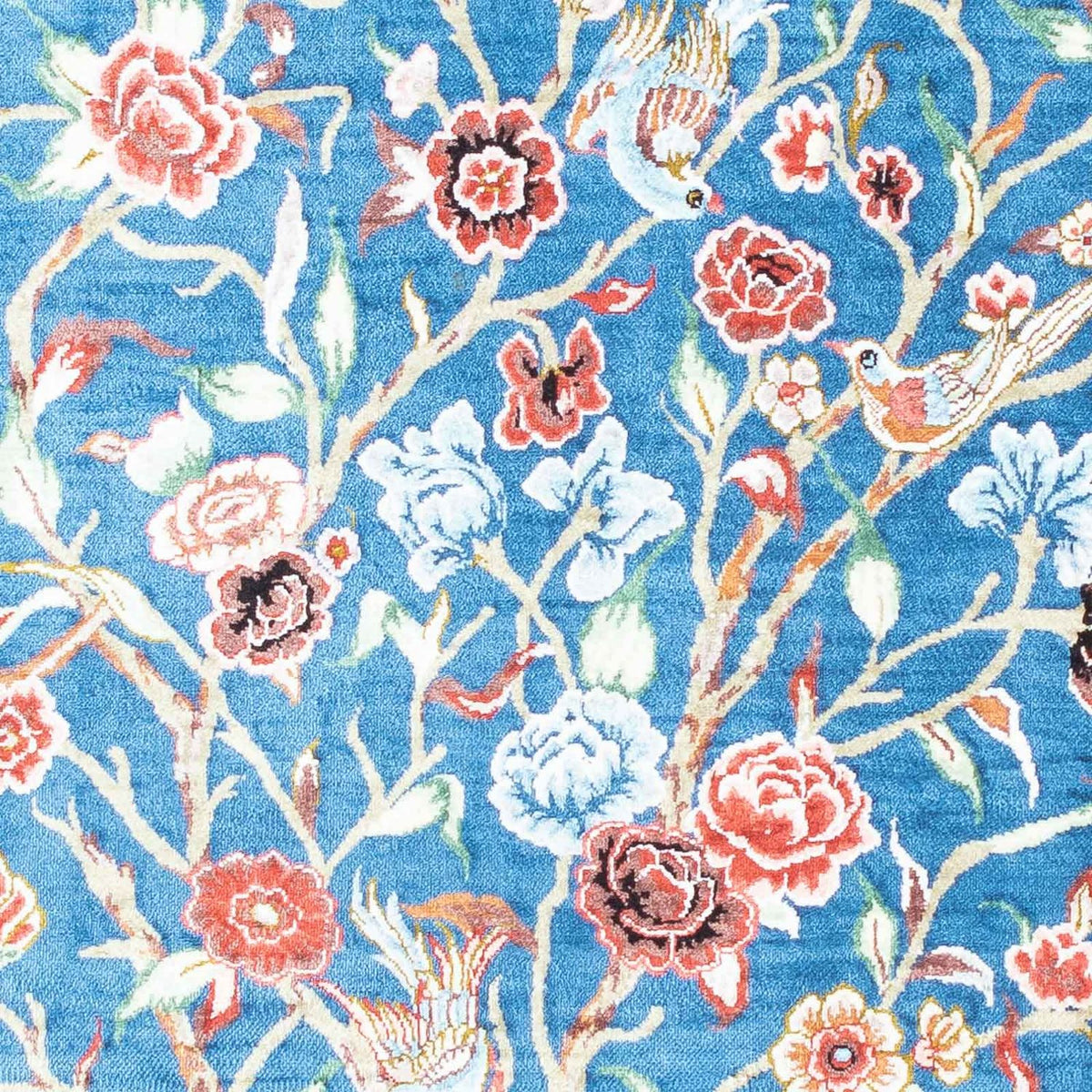 Persisk matta - Ghom - 118 x 75 cm - ljusblå