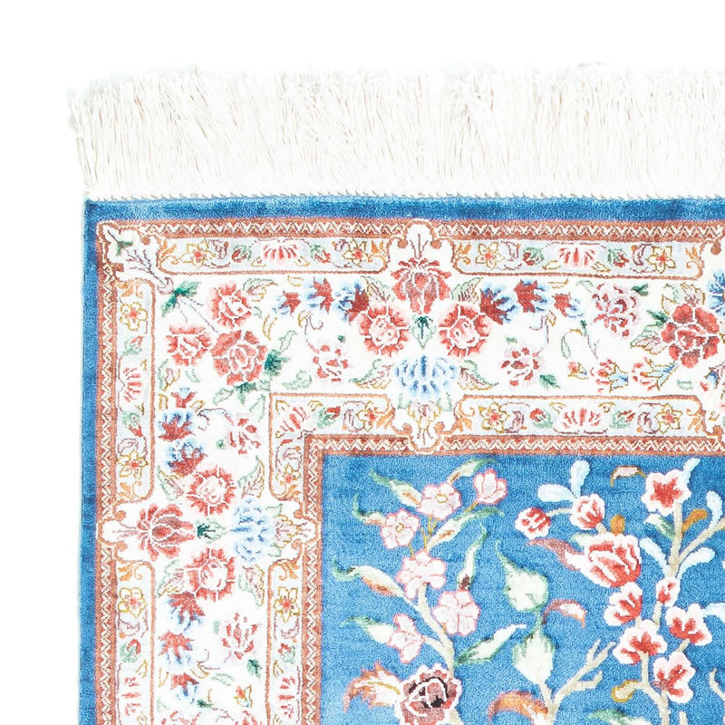 Persisk matta - Ghom - 118 x 75 cm - ljusblå