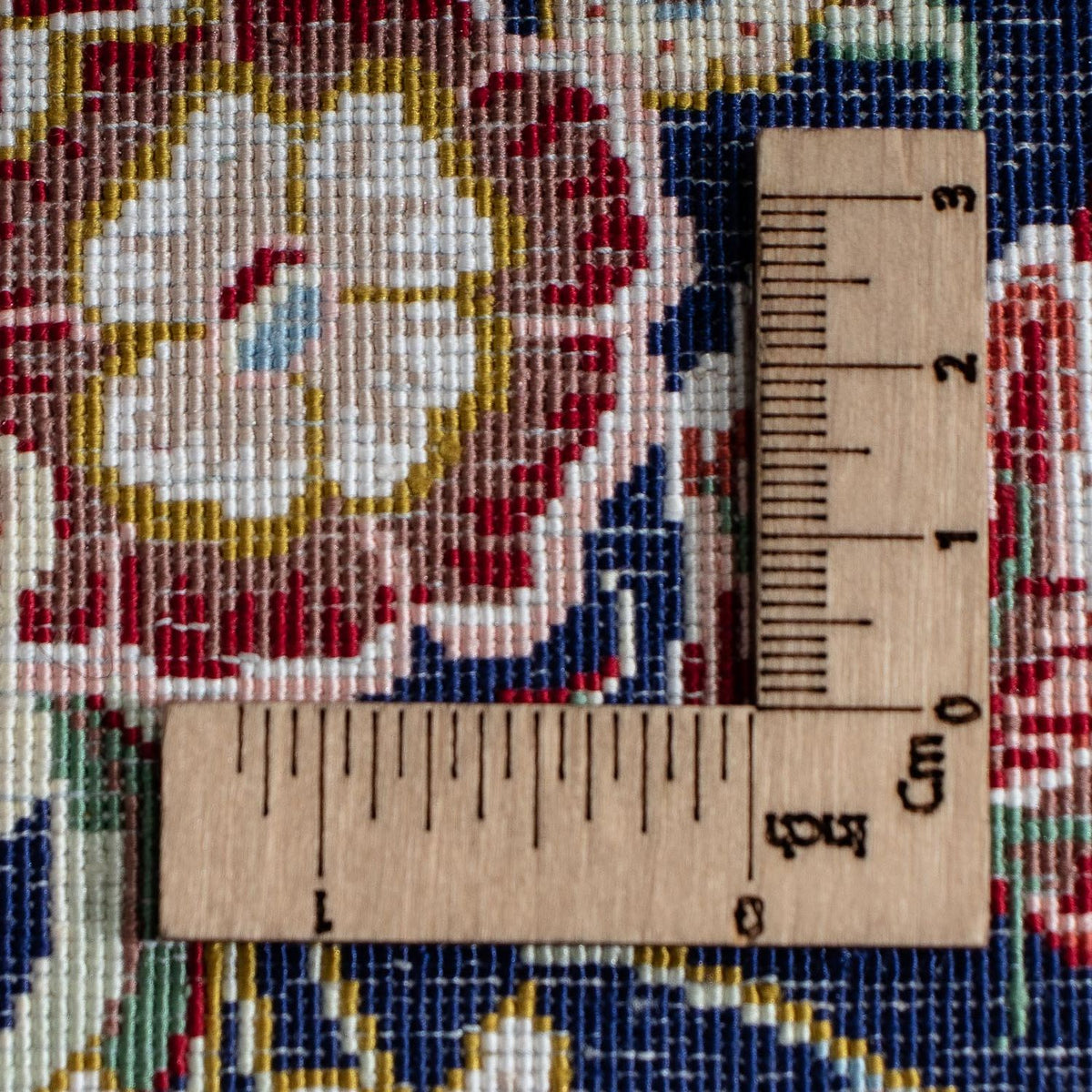 Silk Carpet - Ghom Silk - Premium - 40 x 28 cm - mörkblå