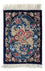 Silk Carpet - Ghom Silk - Premium - 40 x 28 cm - mörkblå