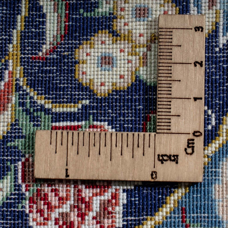 Silk Carpet - Ghom Silk - Premium - 40 x 28 cm - mörkblå