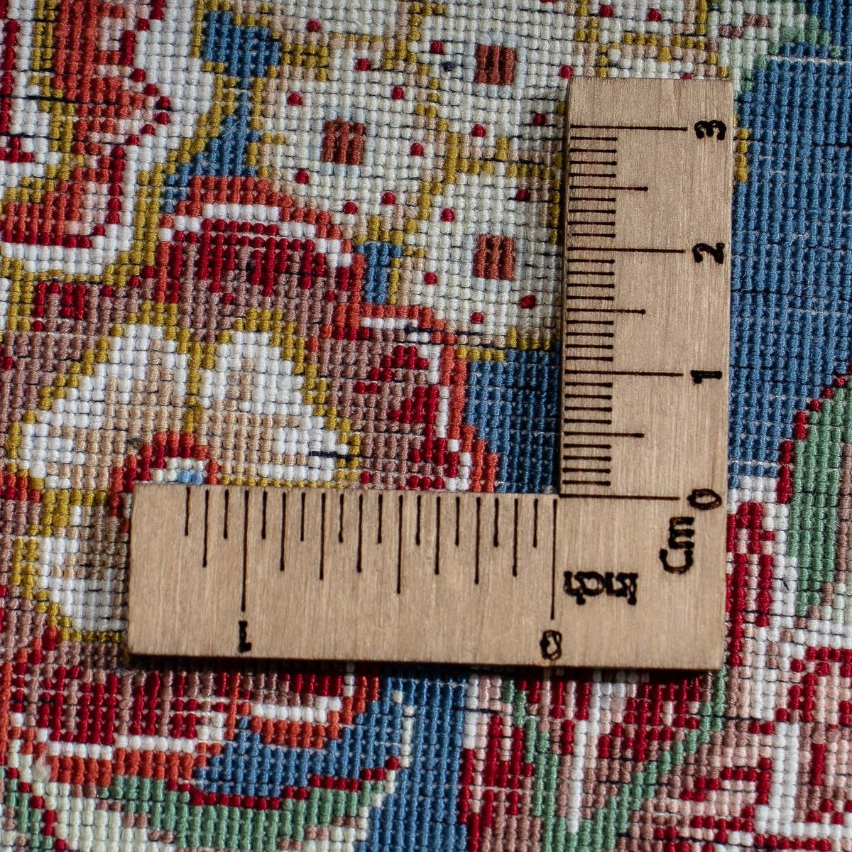 Silk Carpet - Ghom Silk - Premium - 40 x 28 cm - mörkblå