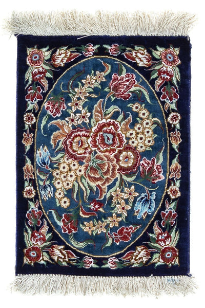 Qom silke Mattan 28x40cm - Persisk matta