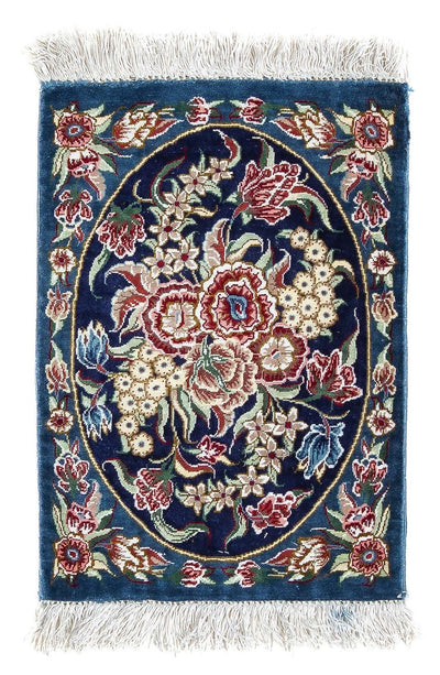 Qom silke Mattan 28x40cm - Persisk matta