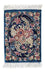 Silk Carpet - Ghom Silk - Premium - 40 x 28 cm - mörkblå
