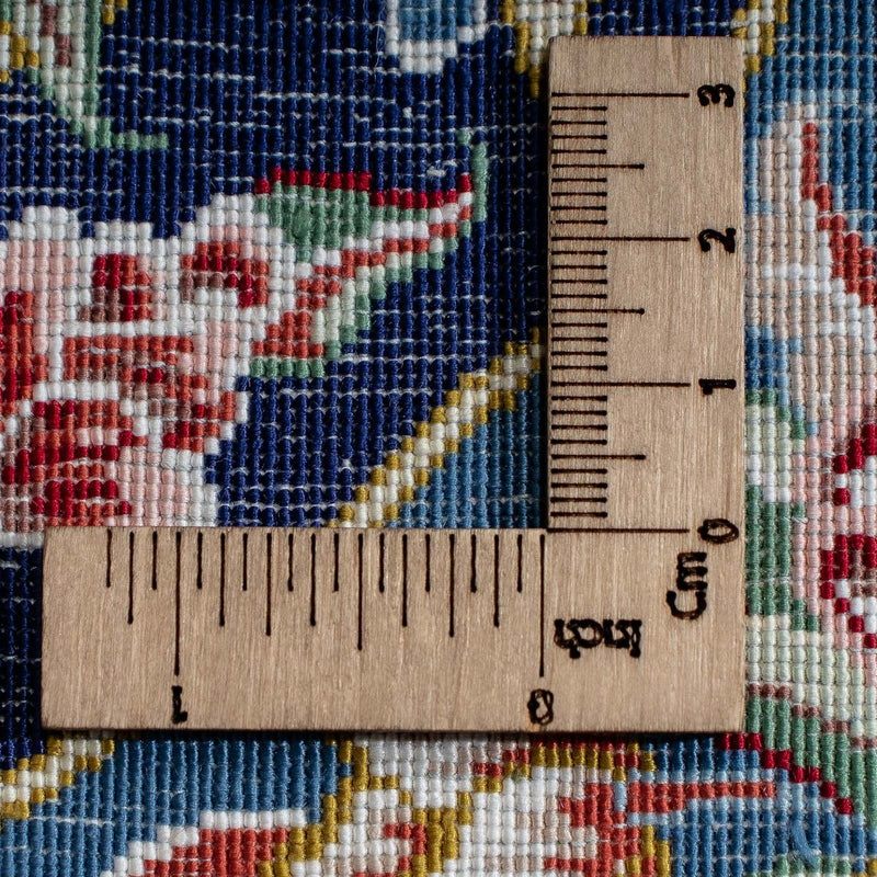 Silk Carpet - Ghom Silk - Premium - 40 x 28 cm - mörkblå