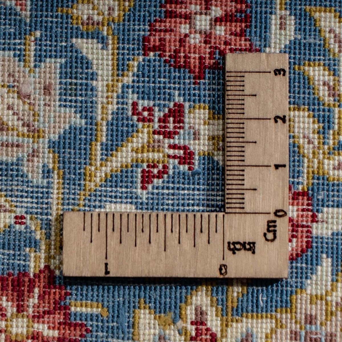 Silk Carpet - Ghom Silk - Premium - 44 x 27 cm - mörkblå