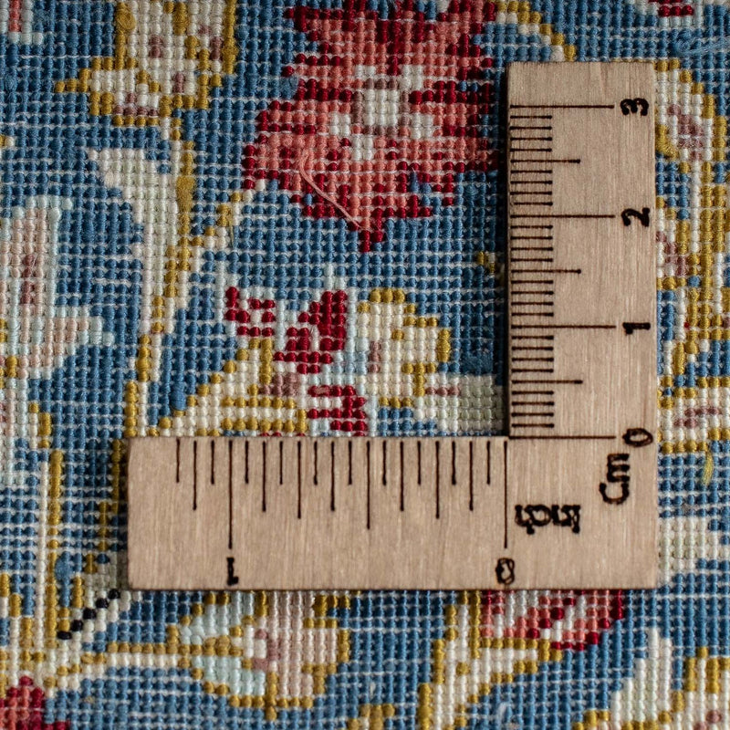 Silk Carpet - Ghom Silk - Premium - 44 x 27 cm - mörkblå