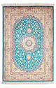 Persisk matta - Ghom - 119 x 78 cm - turkos