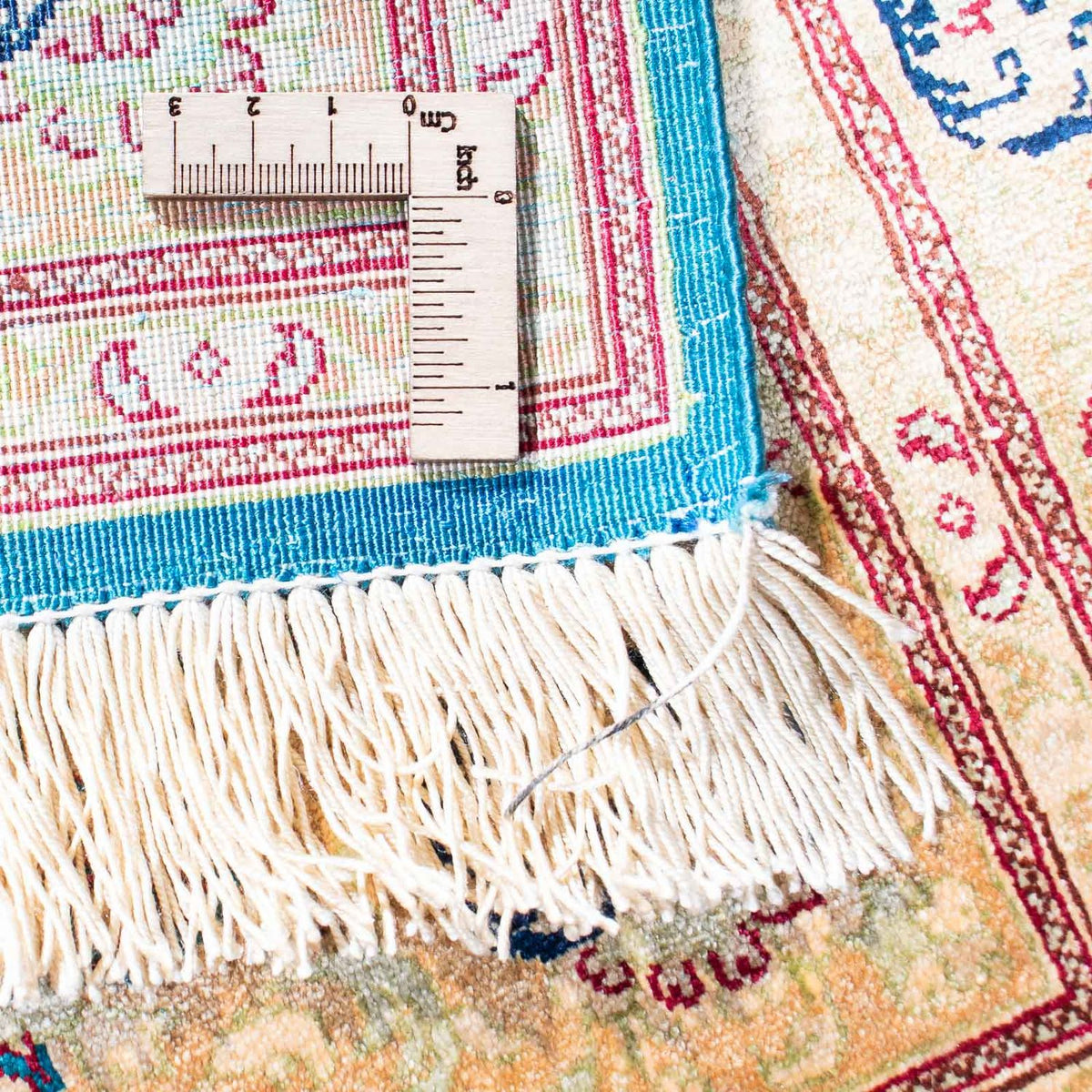 Persisk matta - Ghom - 119 x 78 cm - turkos