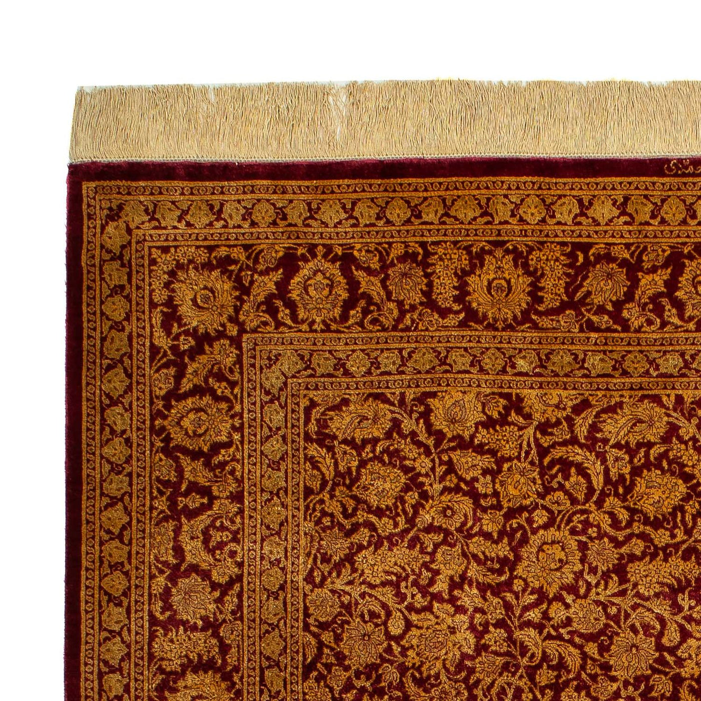 Qom silke Mattan 216x132cm - Persisk matta