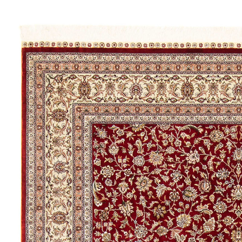 Oriental Carpet - Hereke - 276 x 185 cm - mörkröd