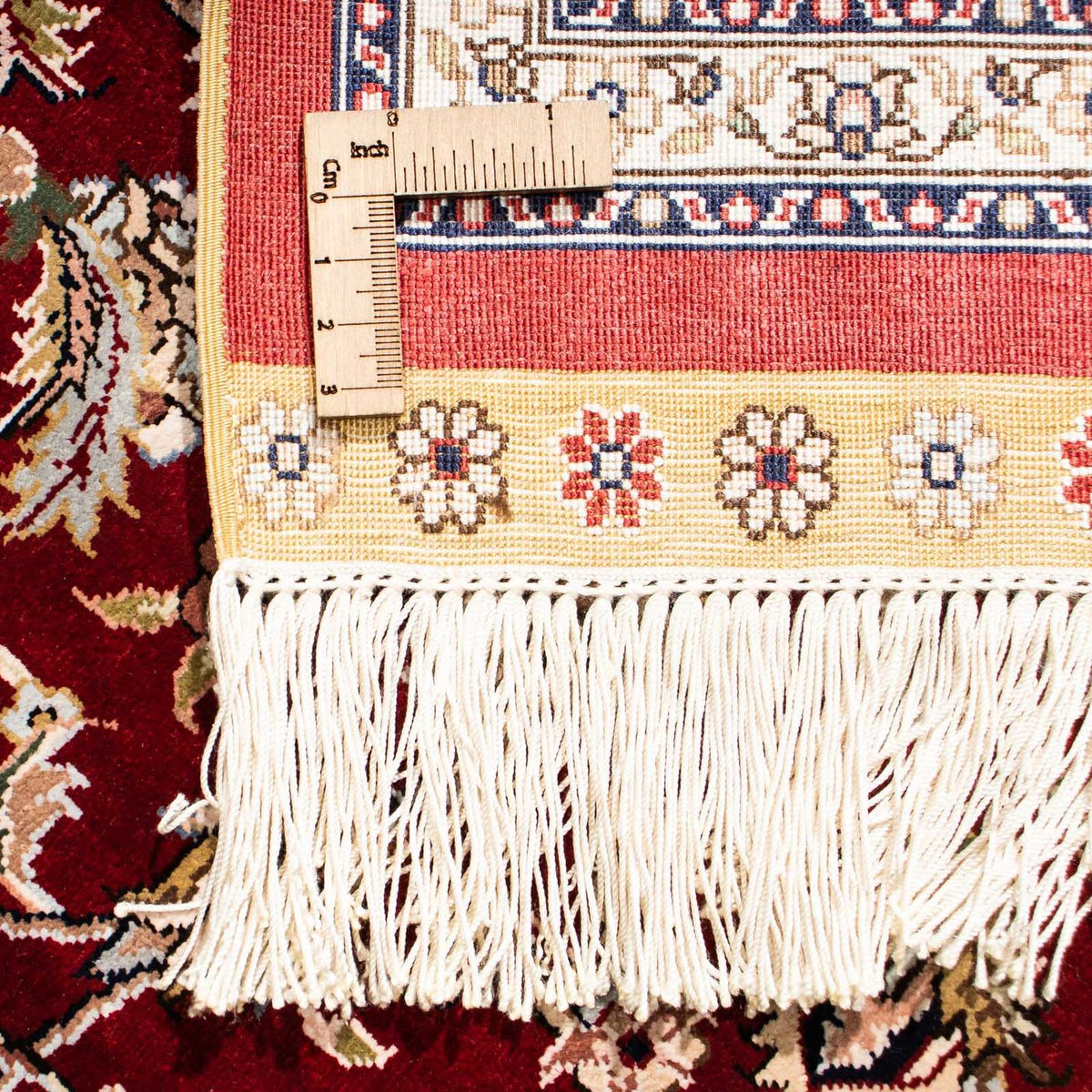 Oriental Carpet - Hereke - 276 x 185 cm - mörkröd