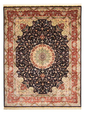 Oriental Carpet - Hereke - 402 x 303 cm - mörkröd