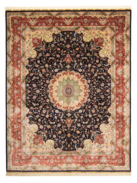 Oriental Carpet - Hereke - 402 x 303 cm - mörkröd