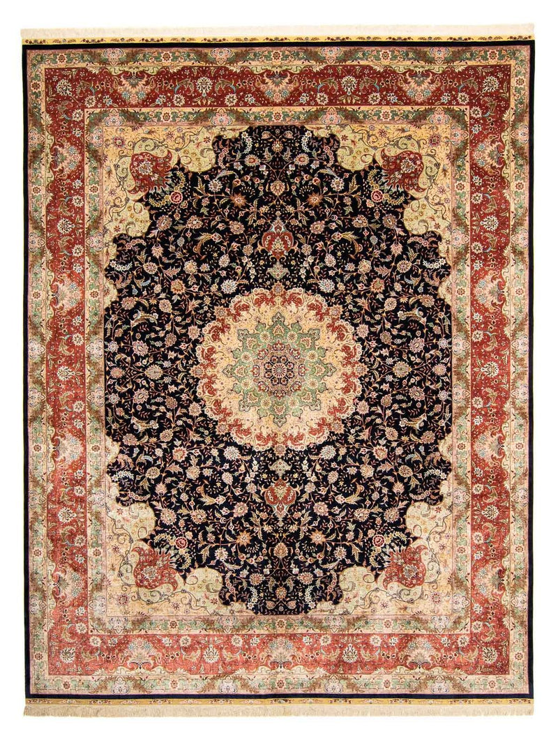 Oriental Carpet - Hereke - 402 x 303 cm - mörkröd